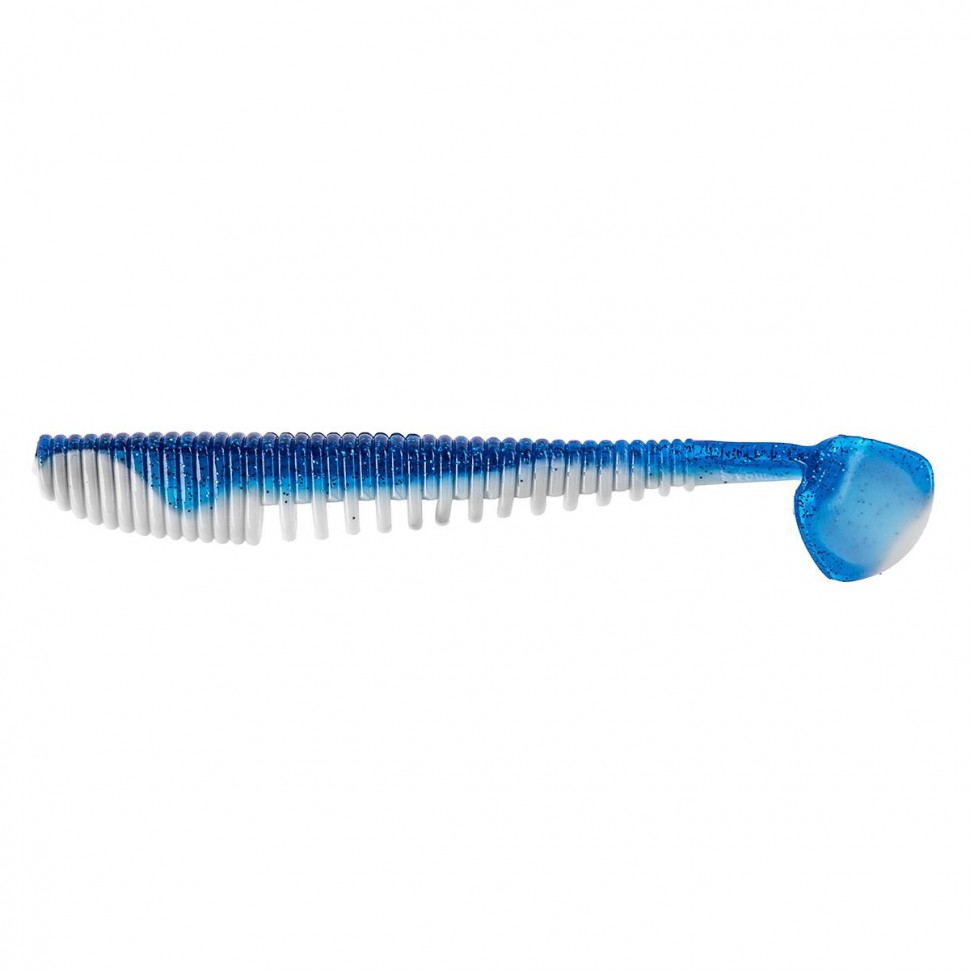 Виброхвост Helios Varuna 4,33"/11см, цвет Blue Sparkles & White 7 шт HS-35-026 , 